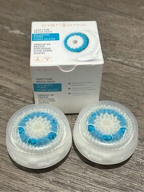 Clarisonic Deep Pore Brush Head 2-Pack New in Box Authentic Discontinued Item